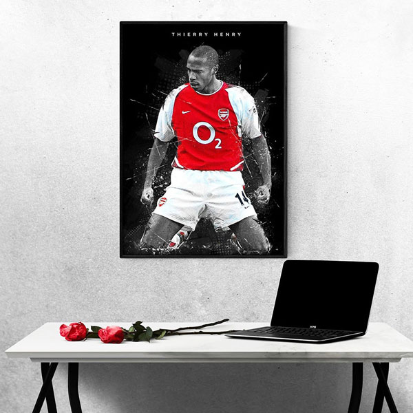 Tranh Treo Tường Cầu Thủ Bóng Đá Thierry Henry
