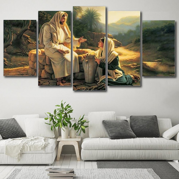 Tranh Treo Tường Chúa Giêsu Và Người Phụ Nữ Samari