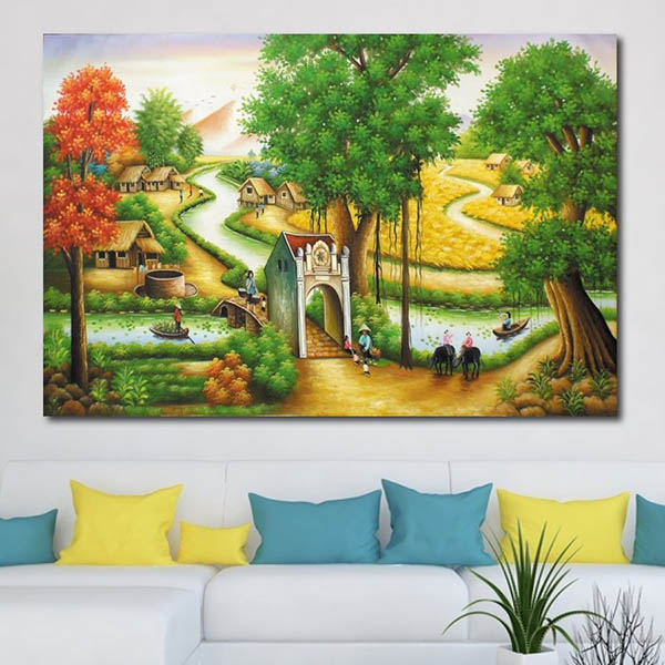 Tranh Treo Tường Cổng Làng
