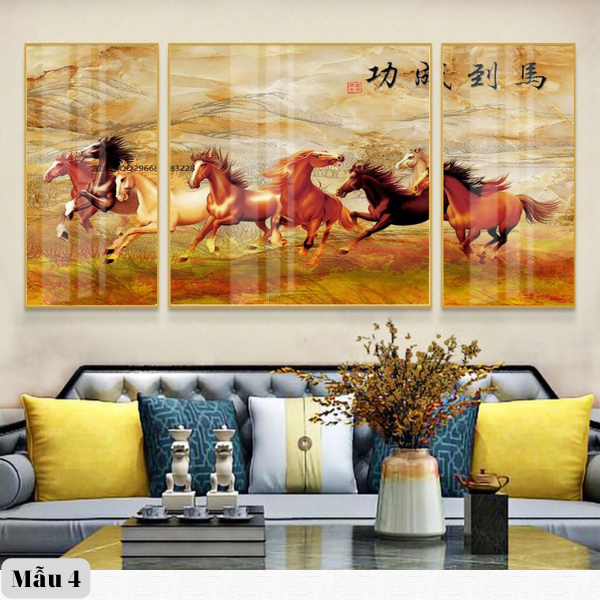 Tranh Treo Tường Dành Cho Người Mệnh Hỏa - Mã Đáo Thành Công 