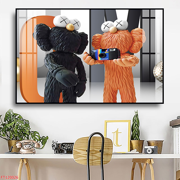Tranh Treo Tường Kaws Cool Ngầu 02