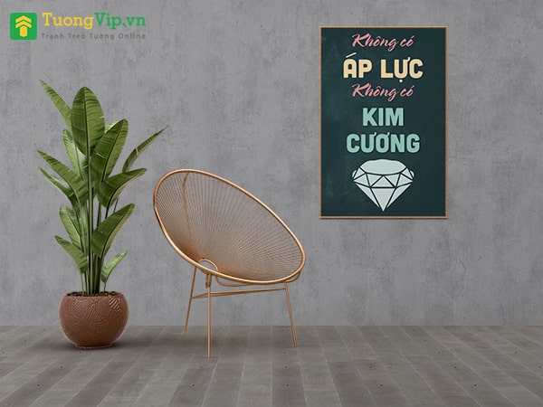 Tranh Treo Tường Không Áp Lực Không Có Kim Cương