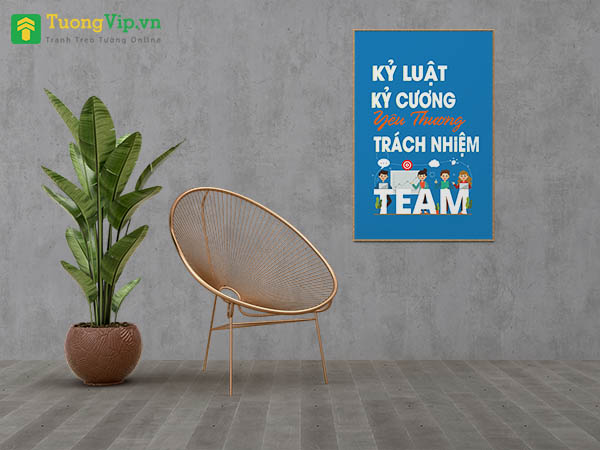 ​Tranh Treo Tường Kỷ Luật Kỷ Cương Yêu Thương Trách Nhiệm 