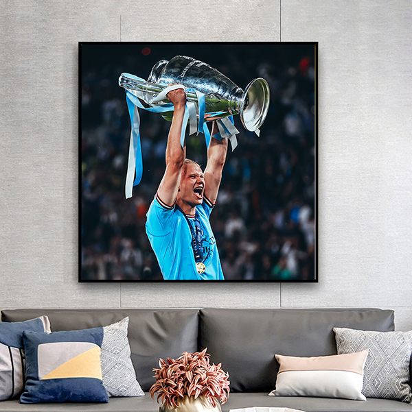 Tranh Treo Tường Manchester City Vô Địch Champion League 2022 - 2023