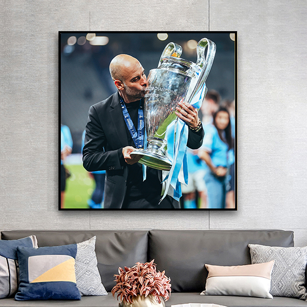 Tranh Treo Tường Manchester City Vô Địch Champion League 2022 - 2023