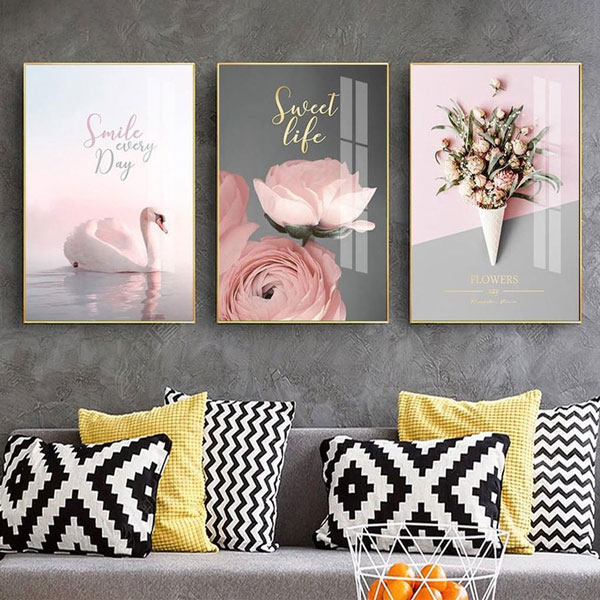 Tranh Treo Tường Màu Hồng Bình Yên Sweet Life