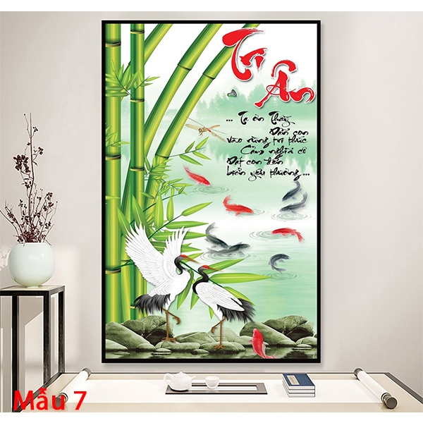 Tranh Treo Tường Mừng Ngày Nhà Giáo Việt Nam 20/11 - Chữ Thư Pháp Công Ơn Thầy Cô