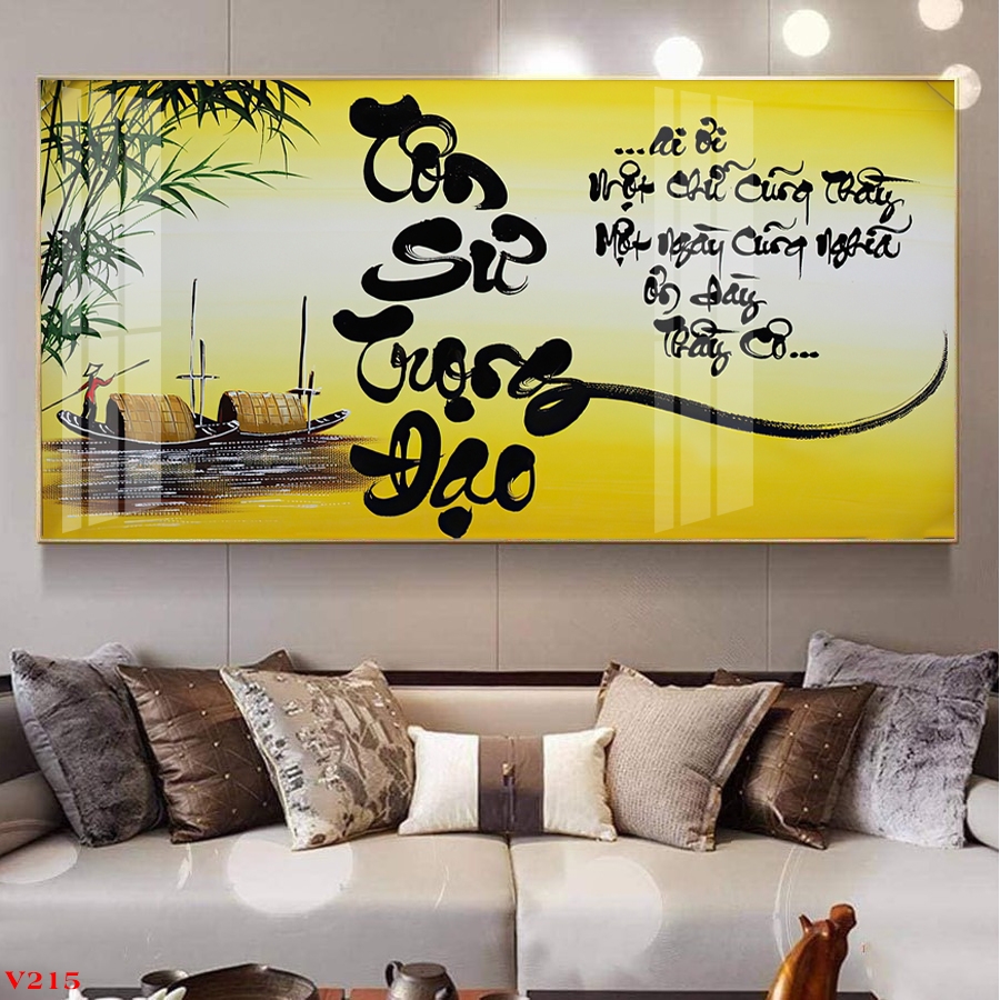 Tranh Treo Tường Ngày Nhà Giáo Việt Nam Chữ Thư Pháp Tôn Sư Trọng Đạo