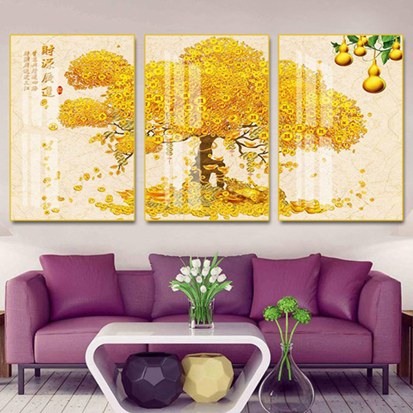 Tranh Treo Tường Ngày Tết Cây Tài Lộc