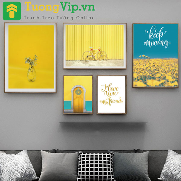 Tranh Treo Tường Sắc Vàng Keep Moving