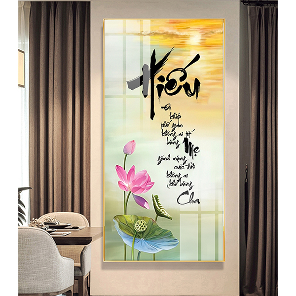Tranh Treo Tường Thư Pháp Chữ Hiếu