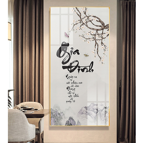 Tranh Treo Tường Thư Pháp Chữ Gia Đình