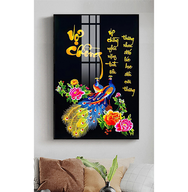 Tranh Treo Tường Thư Pháp Vợ Chồng