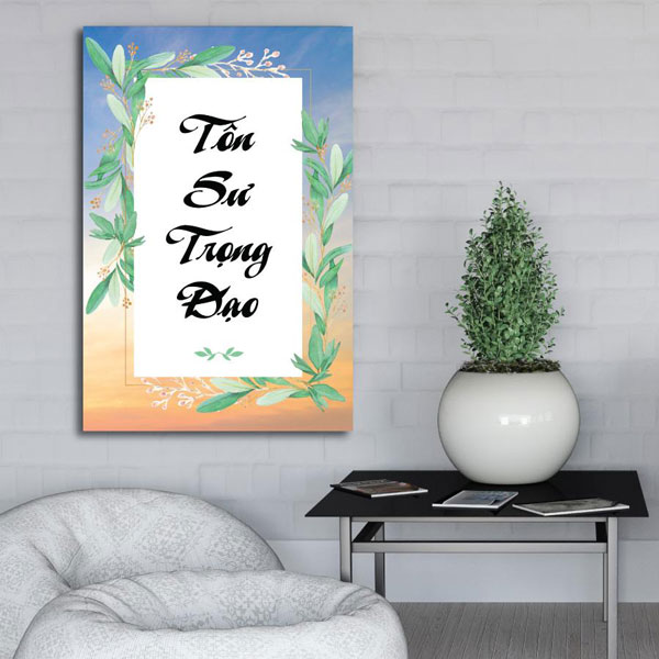 Tranh Treo Tường Tôn Sư Trọng Đạo