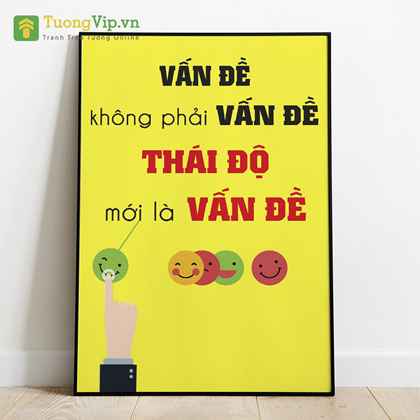 Tranh Treo Tường Vấn Đề Không Phải Vấn Đề Thái Độ Mới Là Vấn Đề