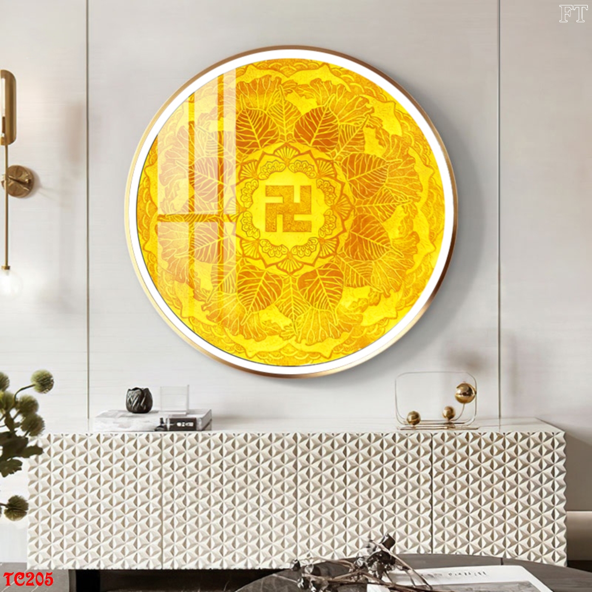 Tranh Tròn Tráng Gương Treo Tường Tết Trúc Chỉ (4 Mẫu)
