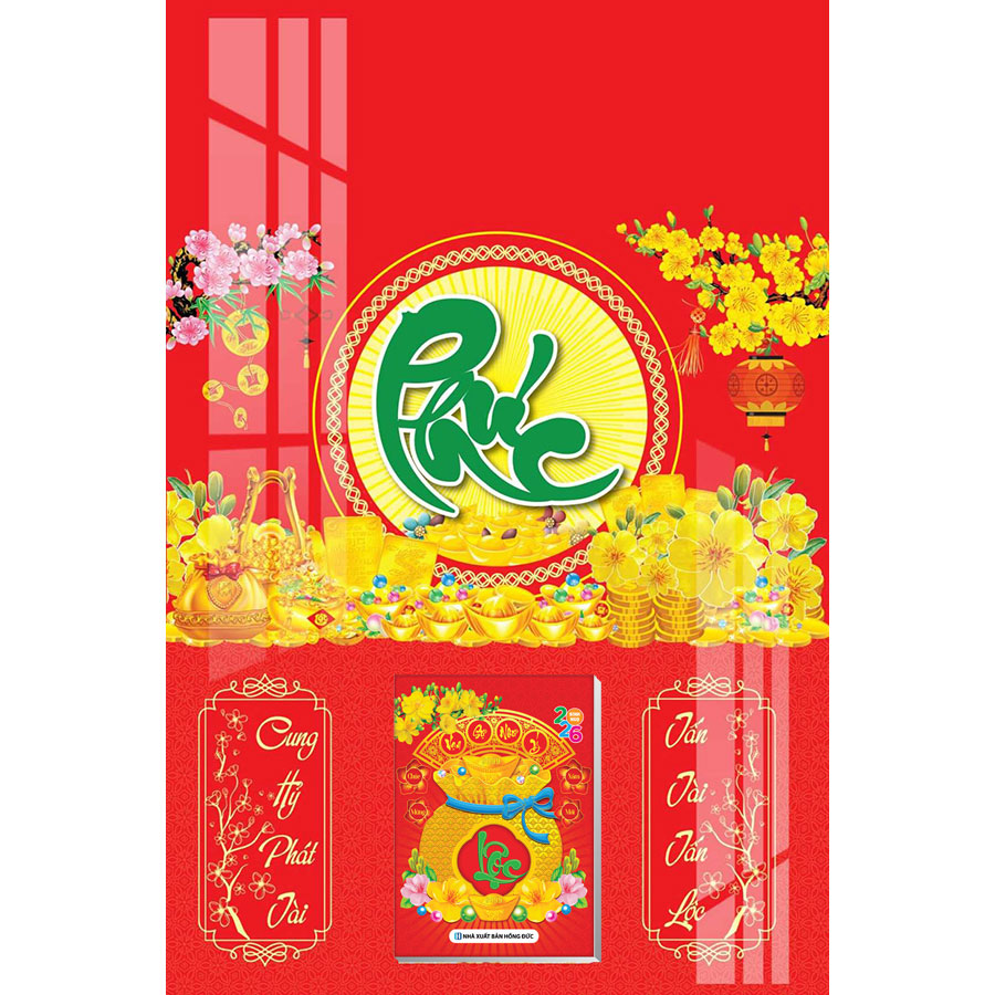 Lịch Gỗ Treo Tường Laminate 2026 (40 X 60 cm) - Chữ Phúc